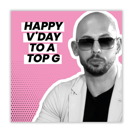 Andrew Tate | Happy V’Day To A Top G Valentines Card -
