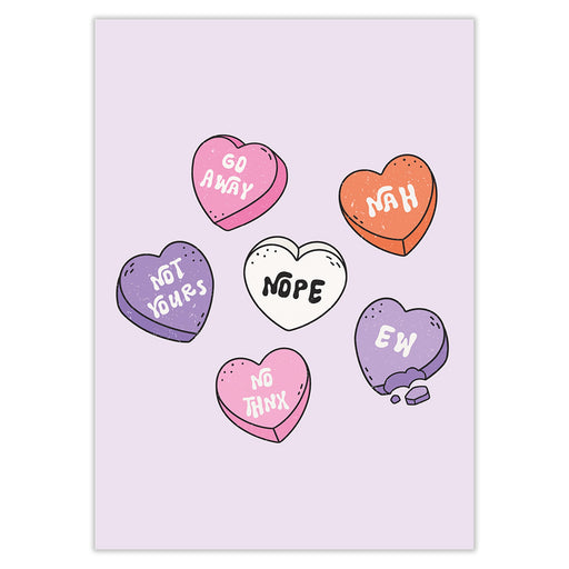 Anti Love Hearts Breakup Card - Greeting & Note Cards