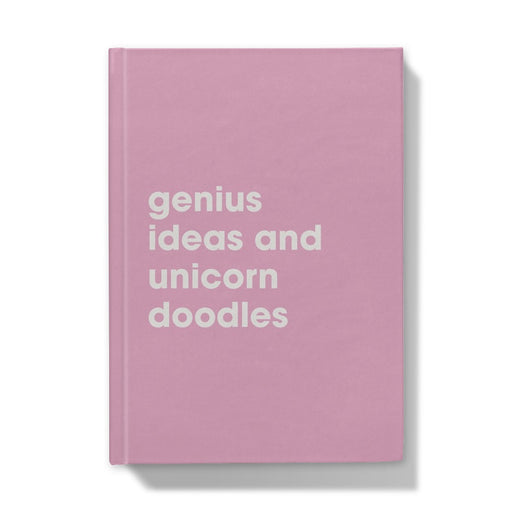 Genius Ideas And Unicorn Doodle A5 Hardback Notebook - A5 /