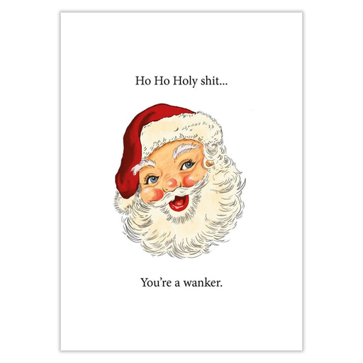 HoHoHoly Shit You’re A Wanker | Bad Santa Christmas Card -