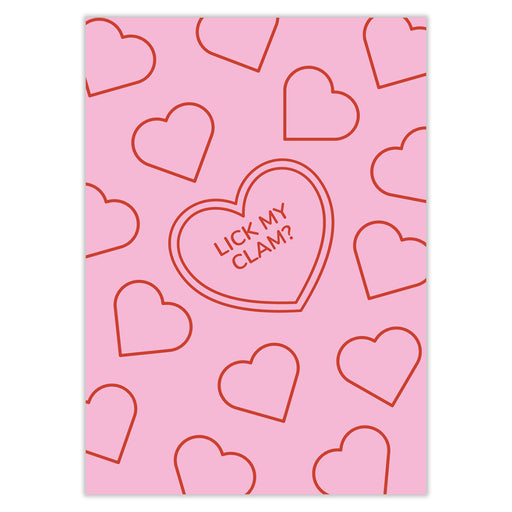 Lick My Clam? Valentines Card - Greeting & Note Cards