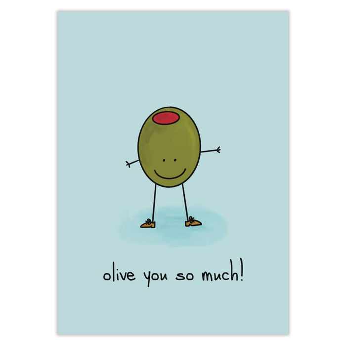 Olive You So Much Card - Greeting & Note Cards