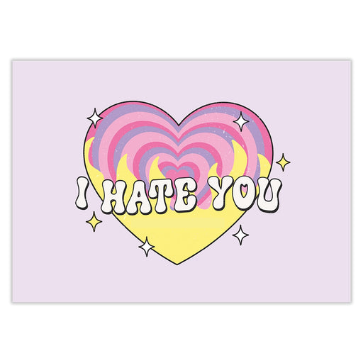 Retro I Hate You Card - Greeting & Note Cards