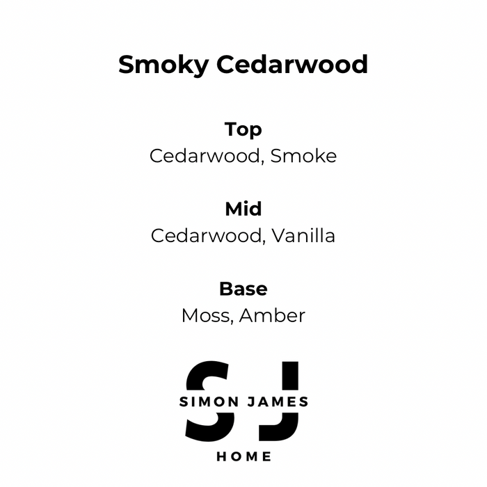 Smoky Cedarwood Candle - Handmade Soy Wax