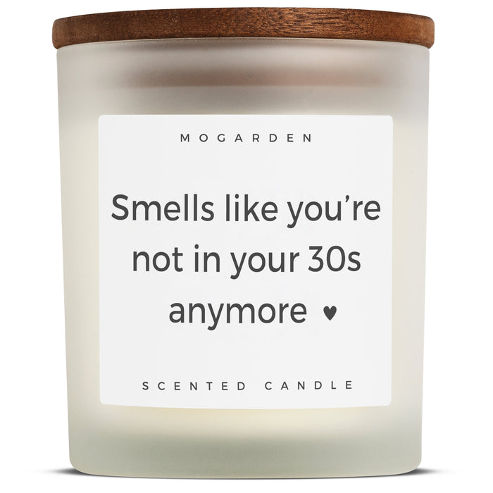 40th Birthday Candle - Luxury Vanilla Soy 220g | 40th Birthday Gift