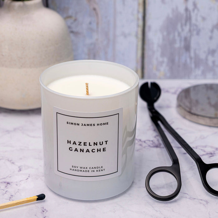 Hazelnut Ganache Candle - Handmade Soy Wax