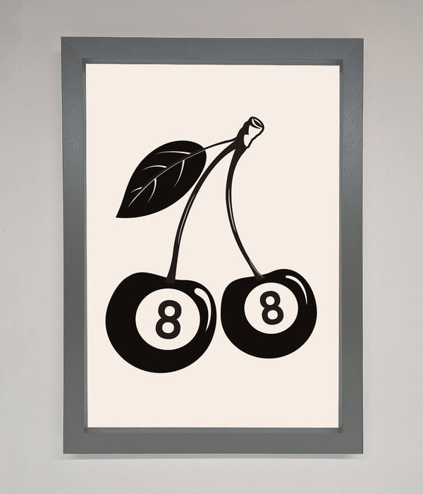 8 Ball Cherries Framed Wall Art - Hi Society