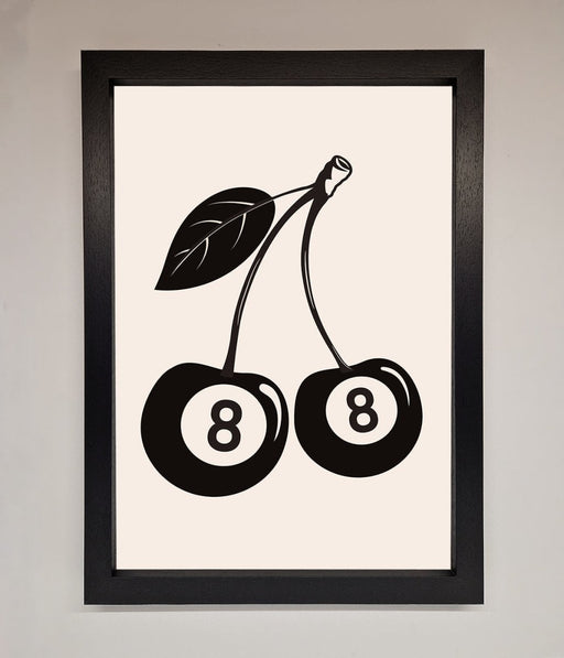 8 Ball Cherries Framed Wall Art - Hi Society