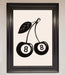 8 Ball Cherries Framed Wall Art - Hi Society