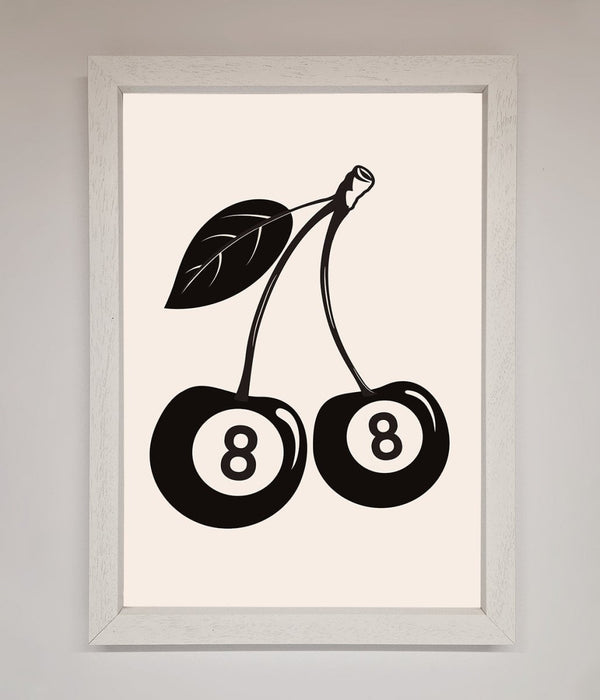 8 Ball Cherries Framed Wall Art - Hi Society