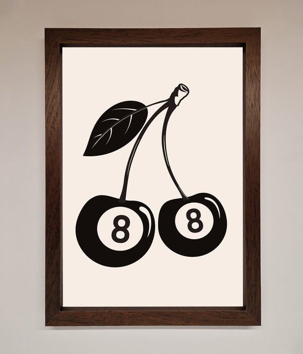 8 Ball Cherries Framed Wall Art - Hi Society