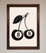 8 Ball Cherries Framed Wall Art - Hi Society