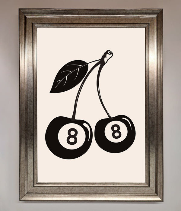 8 Ball Cherries Framed Wall Art - Hi Society
