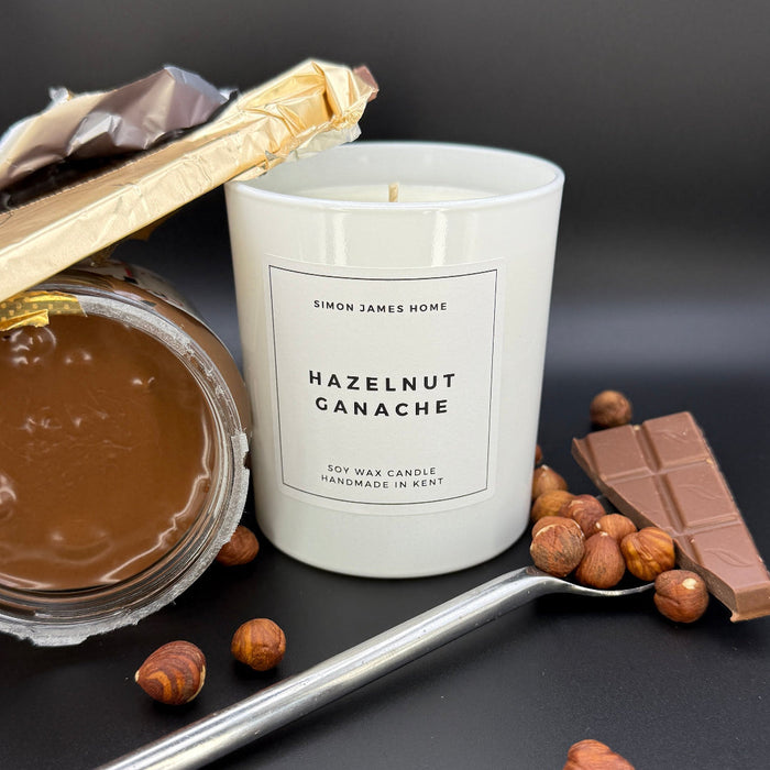Hazelnut Ganache Candle - Handmade Soy Wax