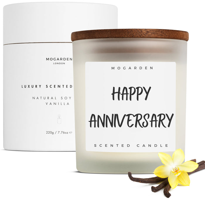 Anniversary Candle - Luxury Vanilla Soy 220g | Anniversary Gift