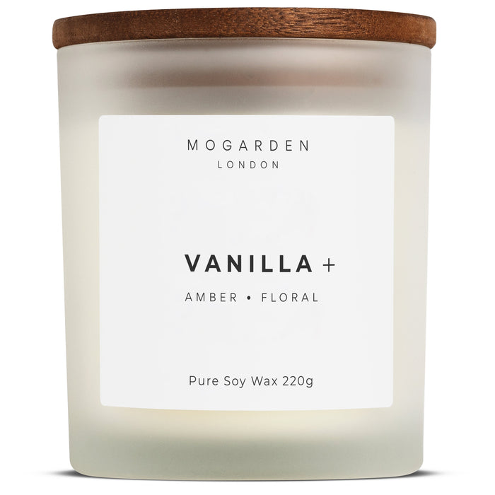 Mogarden Luxury Vanilla Candle - Pure Soy 220g | Scented Candle Gift