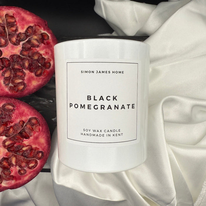 Black Pomegranate Candle - Handmade Soy Wax
