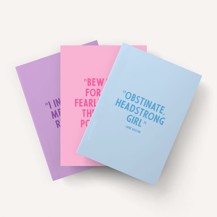 Feminist Quotes Notebooks (3 Pack)