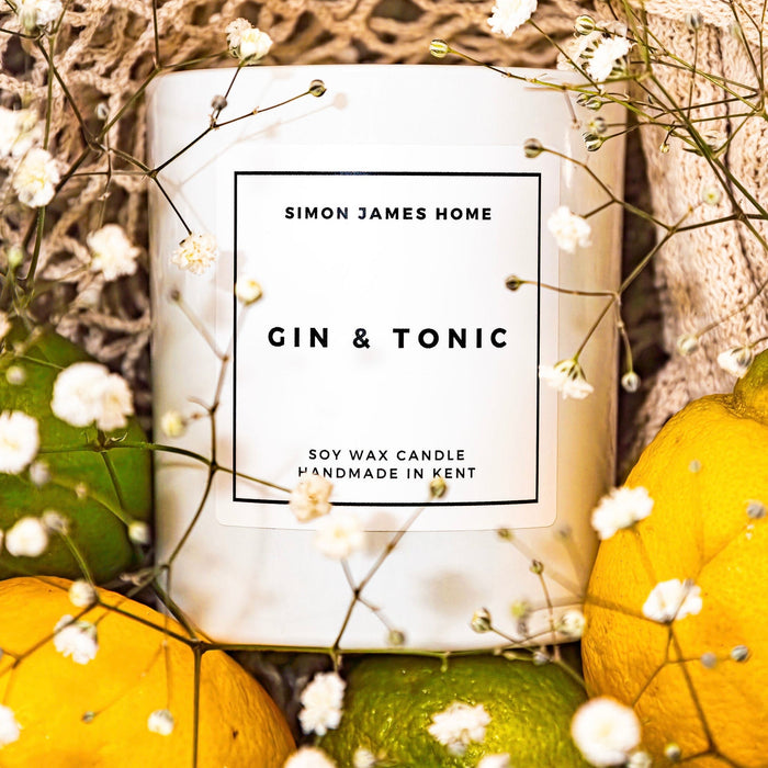 Gin & Tonic Candle - Handmade Soy Wax
