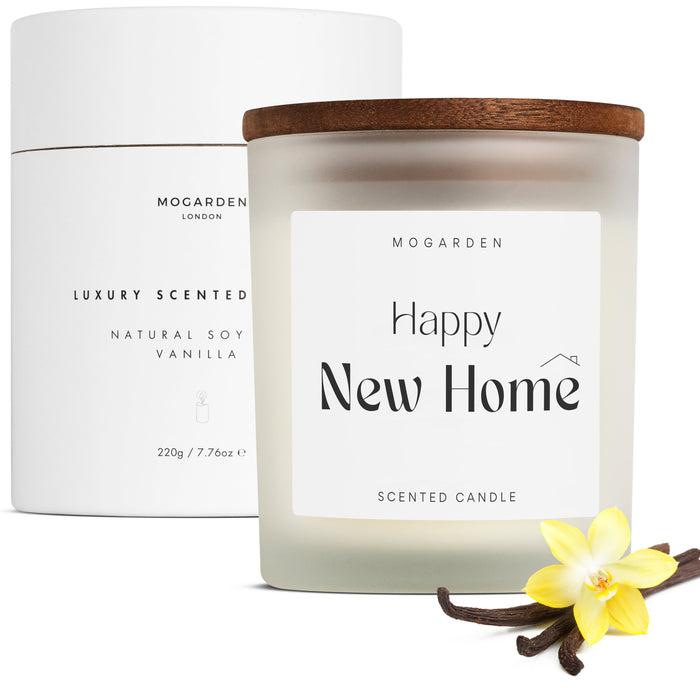 New Home Candle - Luxury Vanilla Soy 220g | Housewarming Gift