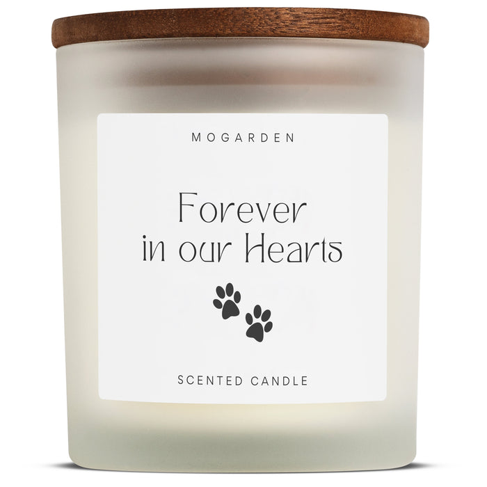 Dog Memorial Candle - Luxury Vanilla Soy 220g | Pet Memorial Gift