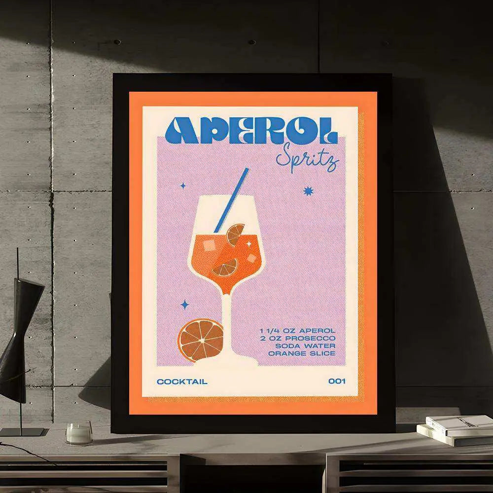 Sunset Aperol Spritz Print