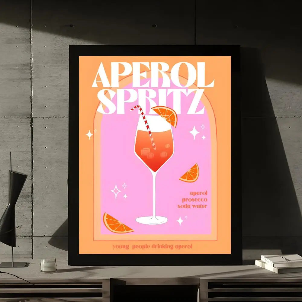 Sunset Aperol Spritz Print