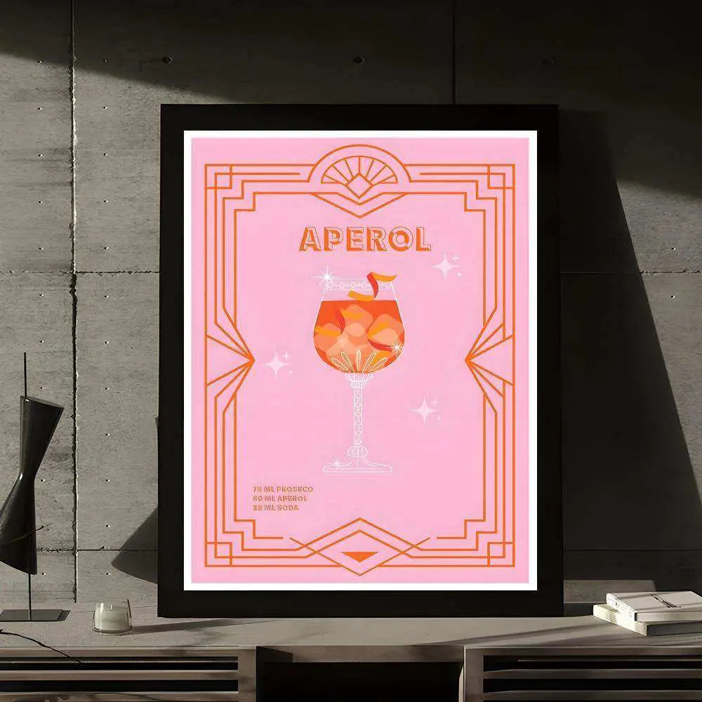 Sunset Aperol Spritz Print