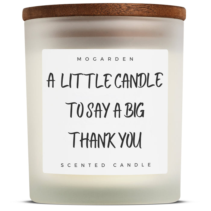 Thank You Candle - Luxury Vanilla Soy 220g | Thank You Gift