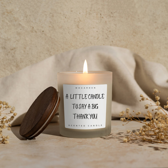 Thank You Candle - Luxury Vanilla Soy 220g | Thank You Gift