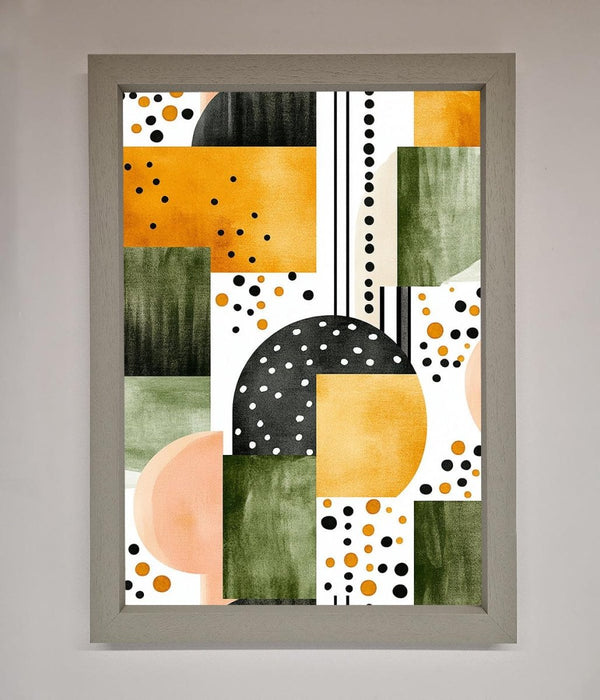 Abstract Shapes Colours Framed Wall Art - Hi Society