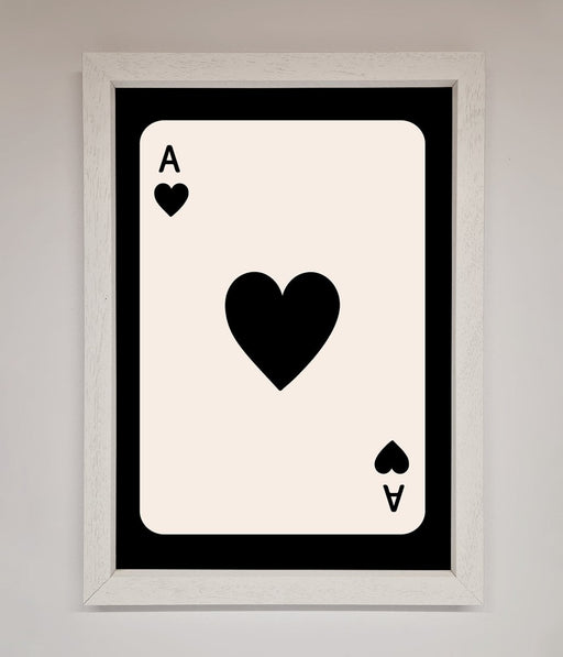 Ace Of Hearts Framed Poster - Hi Society