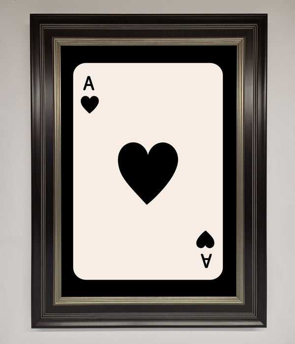 Ace Of Hearts Framed Poster - Hi Society