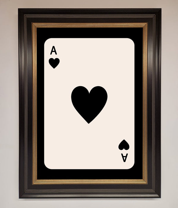 Ace Of Hearts Framed Poster - Hi Society