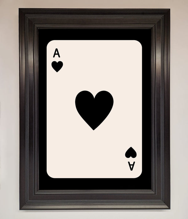 Ace Of Hearts Framed Poster - Hi Society