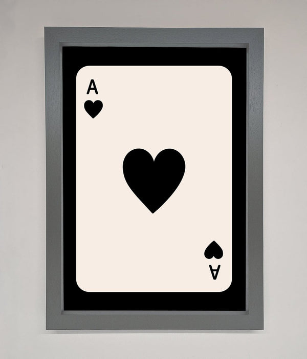 Ace Of Hearts Framed Poster - Hi Society