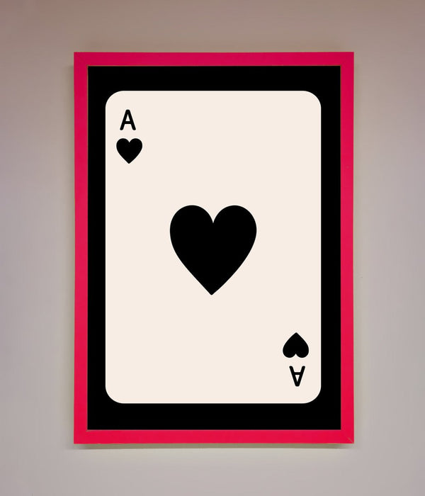 Ace Of Hearts Framed Poster - Hi Society