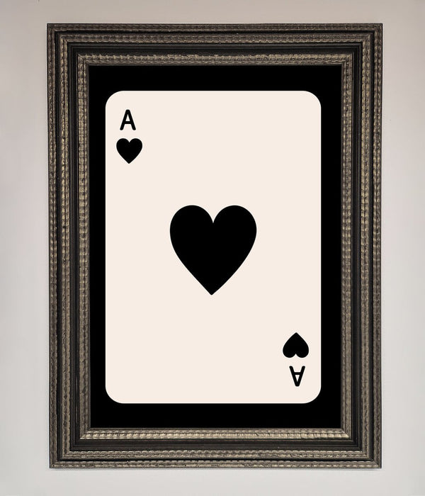 Ace Of Hearts Framed Poster - Hi Society