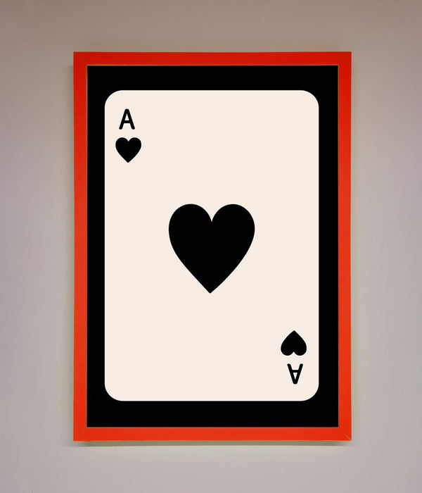 Ace Of Hearts Framed Poster - Hi Society