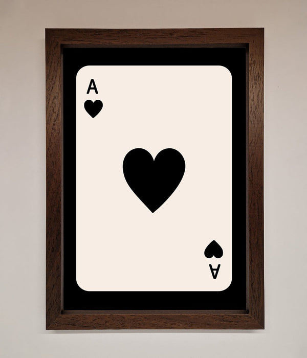 Ace Of Hearts Framed Poster - Hi Society