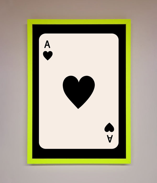 Ace Of Hearts Framed Poster - Hi Society