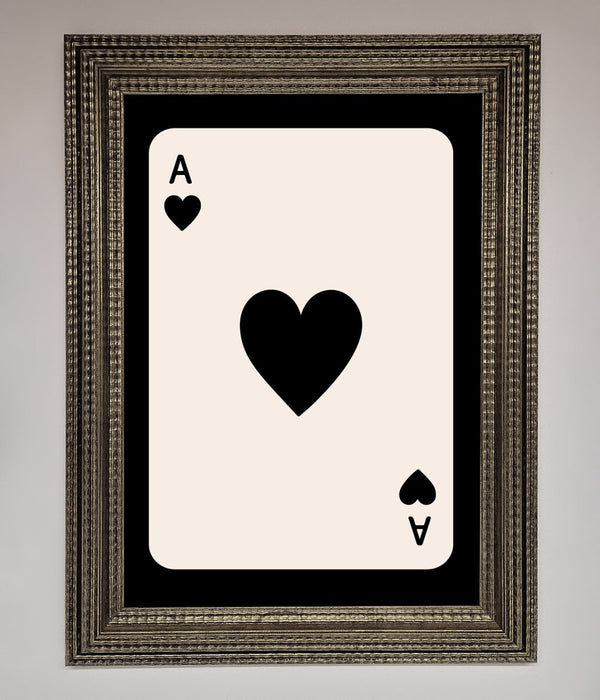 Ace Of Hearts Framed Poster - Hi Society