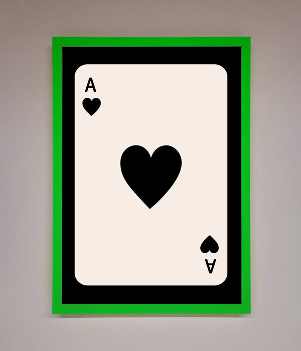 Ace Of Hearts Framed Poster - Hi Society