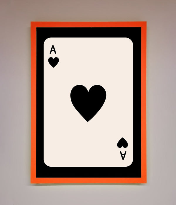 Ace Of Hearts Framed Poster - Hi Society