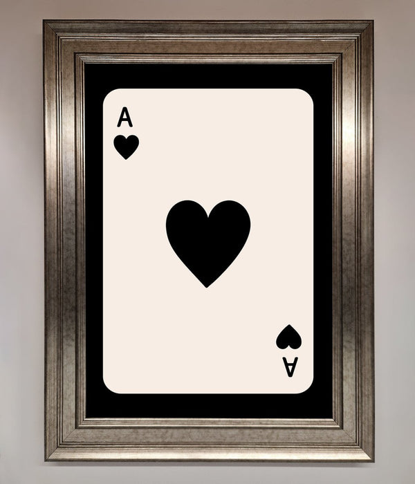 Ace Of Hearts Framed Poster - Hi Society