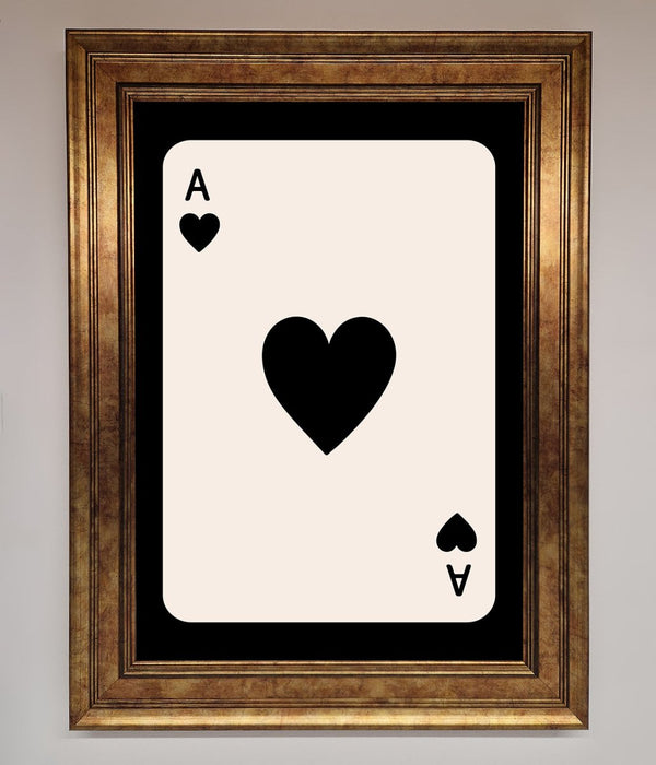 Ace Of Hearts Framed Poster - Hi Society