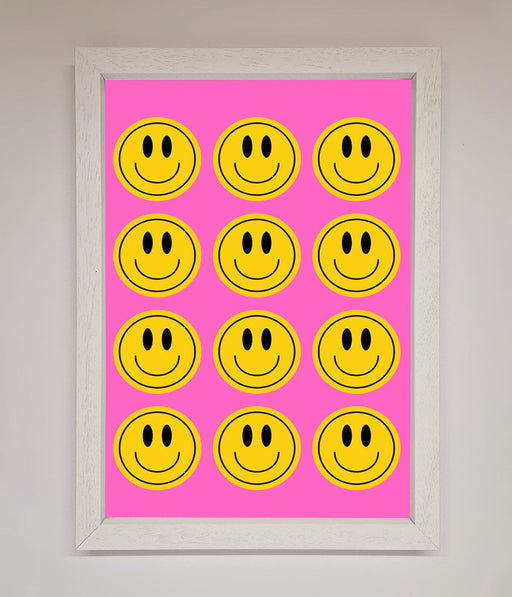 Acid Smile Faces Framed Poster - Hi Society