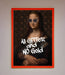 All Glitter No Gold Mona Lisa Framed Print - Hi Society