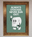 Always Stocked Bathroom Quote Framed Poster - Hi Society