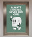 Always Stocked Bathroom Quote Framed Poster - Hi Society